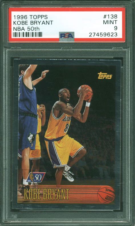 Lot Detail 1996 Topps Kobe Bryant NBA 50th Anniversary 138 Rookie