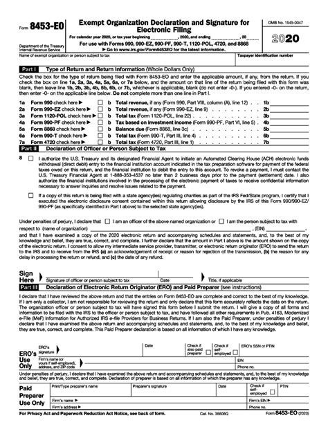 Irs Form 8453 Fill Out And Sign Online Dochub