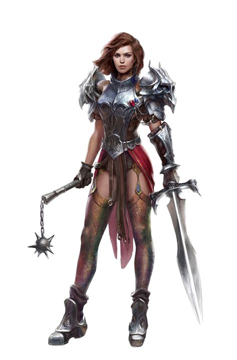 Female Two Weapon Fighter Pathfinder Pfrpg Dnd Dandd D20 Fantasy