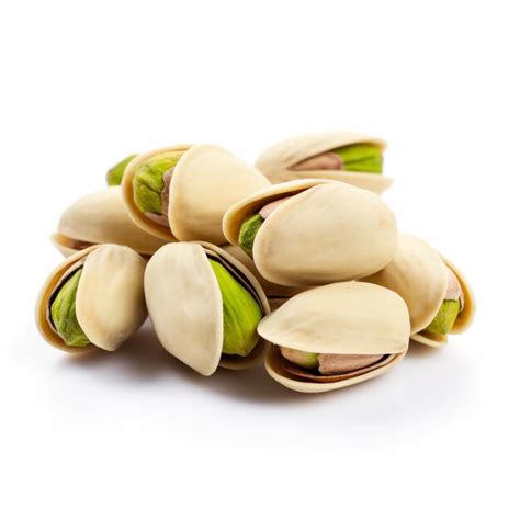 Premium Photo A Closeup Pistachios Isolated On White Background