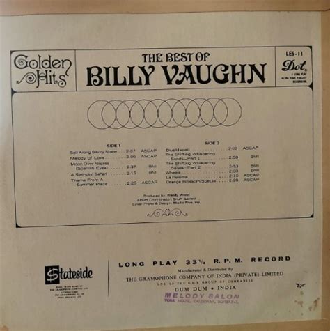 The Best Of Billy Vaughn Vinyl World