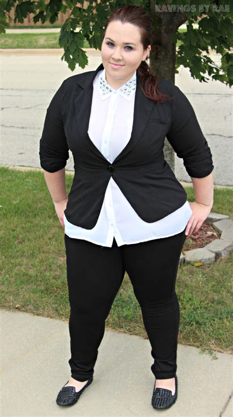 Plus Size Ootd Black And White Trend Sarah Rae Vargas