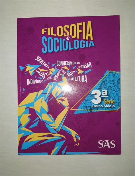 Filosofia E Sociologia Ano Do Ensino M Dio Livro Sas Usado