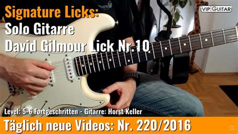 Signature Licks Solo Gitarre David Gilmour Lick Nr Vip Guitar De