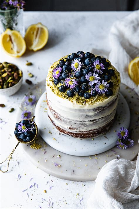 Lemon Blueberry Birthday Cake