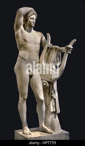 Roman Copy Of A Greek Apollo Statue By Phidias Bc Stock Photo Alamy