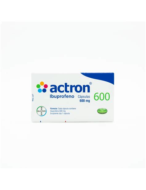 Compra Actron De Mg Con C Psulas Bayer De M Xico Ibuprofeno