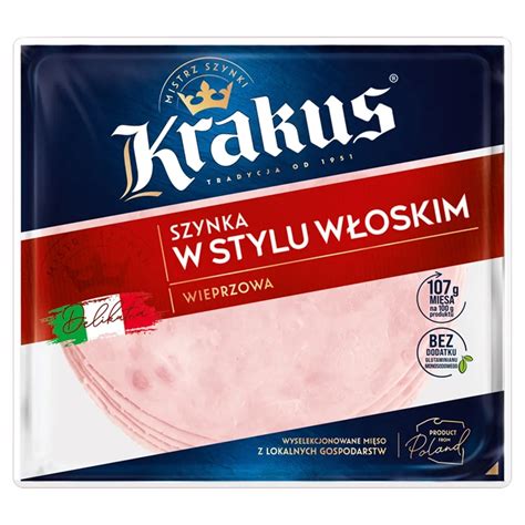 Krakus Szynka W Stylu W Oskim G Zakupy Online Z Dostaw Do Domu