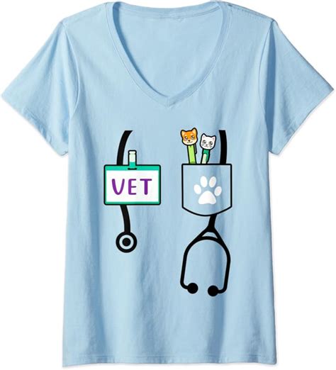 Womens Veterinarian Costume T Boys Girls Kids Animal Doctor Vet V