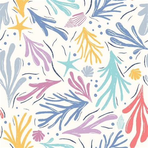 Premium Vector Colourful Tropical Leaf Seamless Pattern