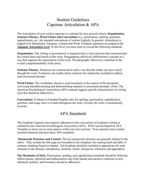 Capstone Examples Apa 7 Capstone Ideas Capstone Project Ideas