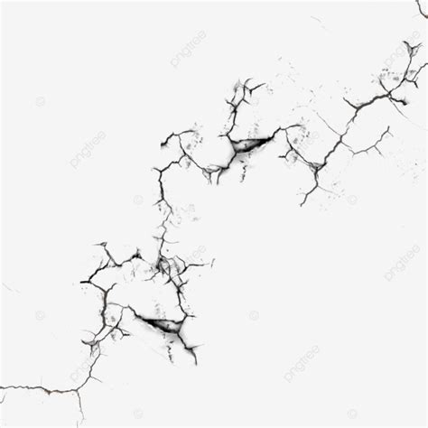 Wall Crack Vector Wall Crack Overlay Effect Earthquake Crake Wall