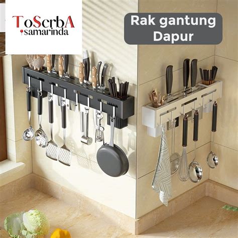 Jual Rak Peralatan Dapur Rak Pisau Dinding Dapur Organizer Gantungan