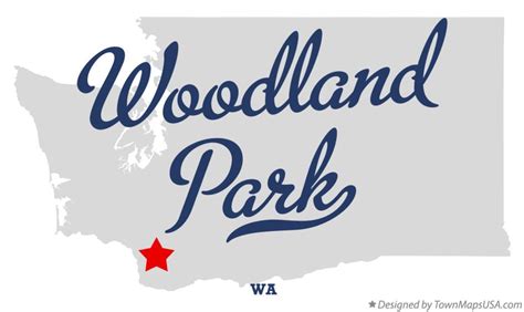 Map of Woodland Park, WA, Washington