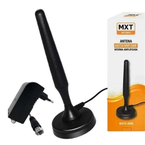 Antena Digital HDTV VHF UHF 25DB Interna Amplificada MDTV 400 MXT