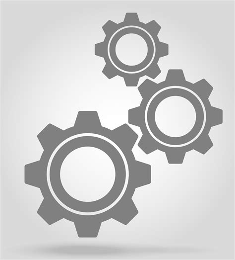 Icon Gear Vector Illustration Vector Art At Vecteezy