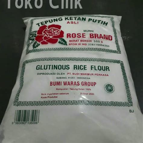 Jual Tepung Ketan Putih Rosebrand Glutinous Flour Bahan Kue Onde