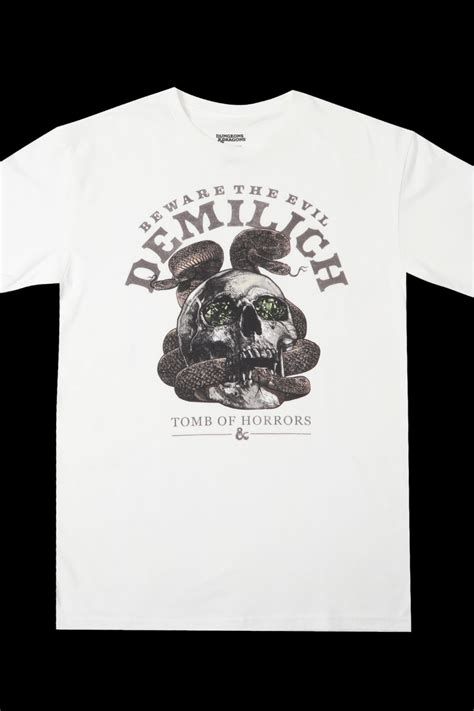 Tomb Of Horrors Demilich White Tee - ShopperBoard