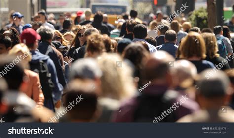 Crowd People Walking Street Stock Photo 623235479 | Shutterstock