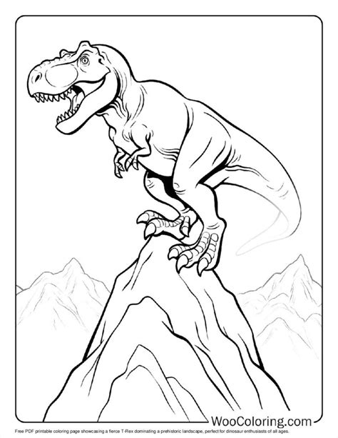 100 T Rex Coloring Pages Free Printable Pdf Woo Coloring