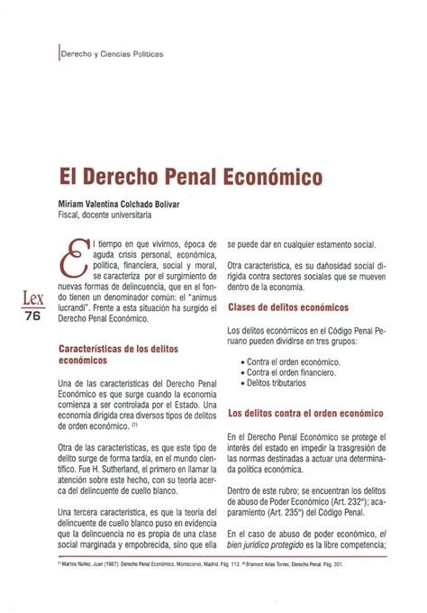 Dialnet El Derecho Penal Economico 7662891 Derecho Penal III Derecho