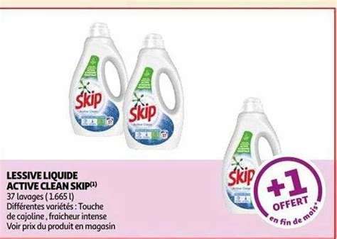 Promo Lessive Liquide Active Clean Skip Chez Auchan ICatalogue Fr