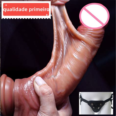 21cm Penis De Borracha Realistas Cinta Peniana Pele Realista