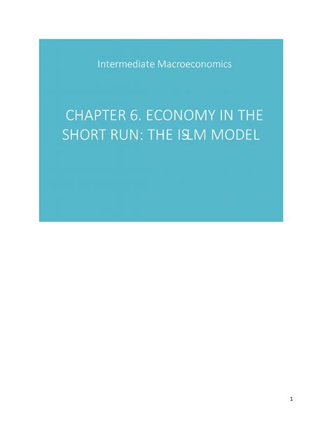 Intermediate Macroeconomics Kinh T V M Studocu