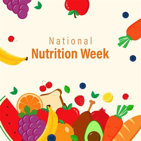 Premium Vector Vector Illustration For National Nutrition Week