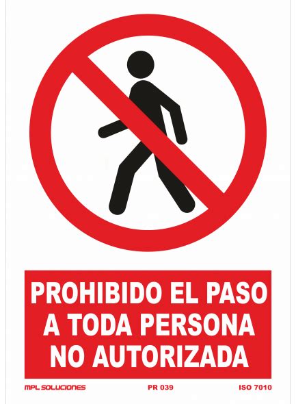 Señal Prohibido obstruir la puerta Avisos de seguridad Carteles de