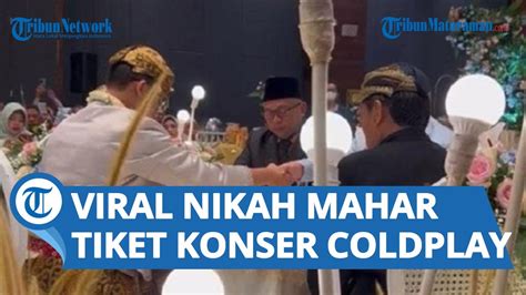 Tak Pakai Logam Mulia Pria Di Bekasi Ini Berikan Mahar Tiket Konser