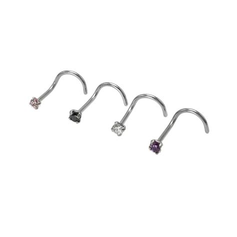 Fashion Sexy Women S Nose Studs Piercing Nose Rings Stainless Steel