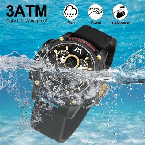 Montre Homme Digitale Militaire Montres Etanche Hommes Sport Grand