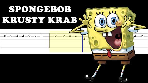 Spongebob Krusty Krab Theme Easy Guitar Tabs Tutorial Youtube