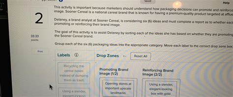 Solved Savedhelpthis Activity Is Important Because Marketers Chegg