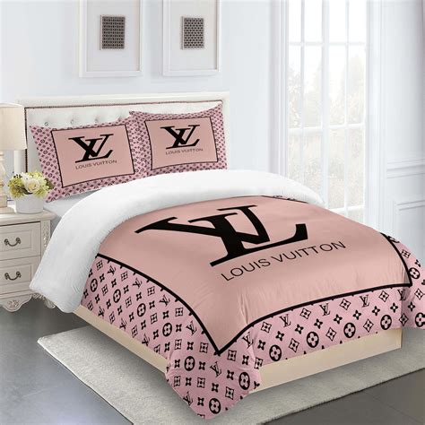 Comforter Sets Full Pink And Black Louis Vuitton Bedding Set Luxury Bedding Sets Luxurious