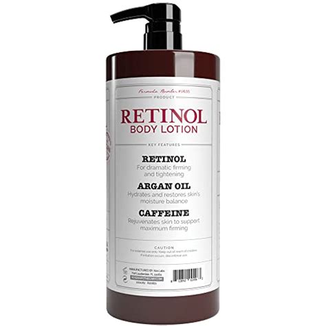 Rosen Apothecary Anti-Aging Retinol Body Lotion, Caffeine Firms Skin ...