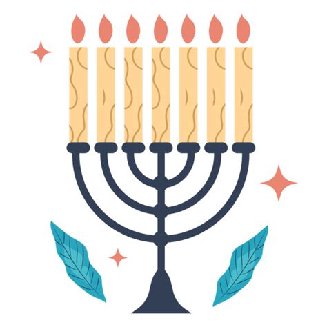 Diseño Png Y Svg De Ilustración De La Menorá De Hanukkah Para Camisetas