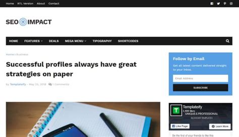 Top 5 Best SEO Optimized Blogger Templates Bloginos