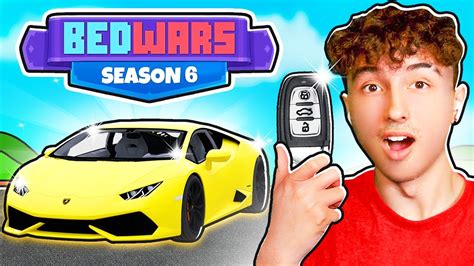 I Played Roblox Bedwars In A Lamborghini Youtube