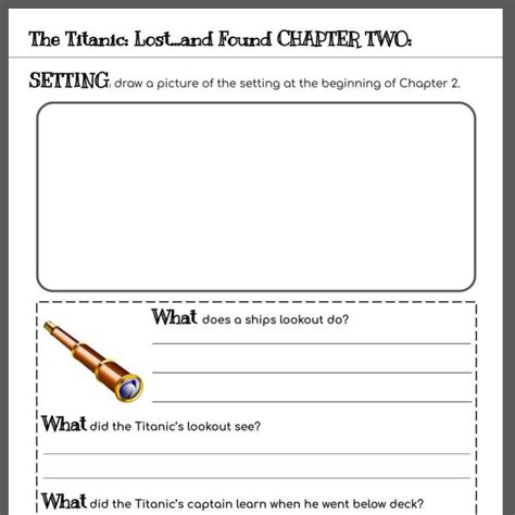 Reading Comprehension Packet For Titanic Lost And Found Made By Teachers