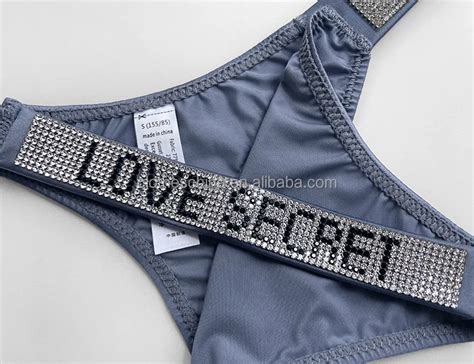 Chuangerm Sexy Underwear Transparent Rhinestone Bikini