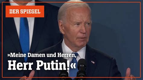 Versprecher auf Nato Gipfel Biden nennt Selenskyj Präsident Putin