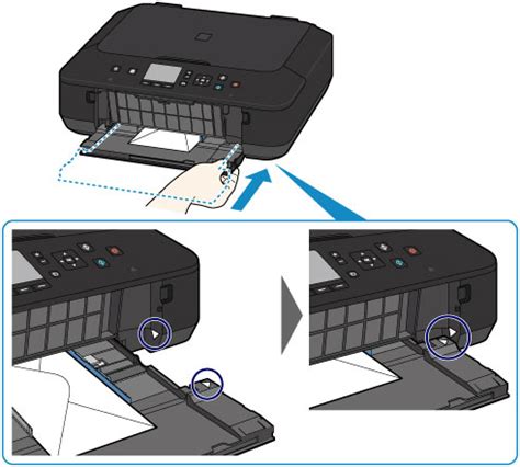 Canon Pixma Handb Cher Mg Series Einlegen Von Umschl Gen