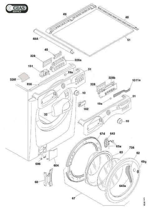 How To Repair Hoover Washing Machine DXA49W3 1 80 Exploded Diagram