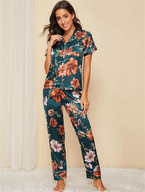 Our Floral Print Satin Pajama Set Is Such A Vibe