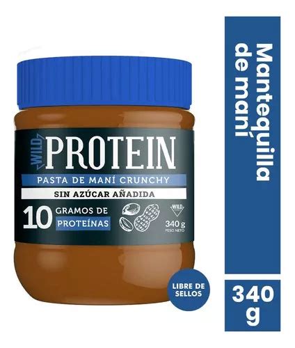 Mantequilla De Maní Wild Protein Crunchy Wild Foods Mercadolibre