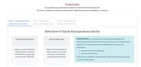 Paso A Paso C Mo Pedir En Forma Online Actas De Nacimiento Y De Defunci N