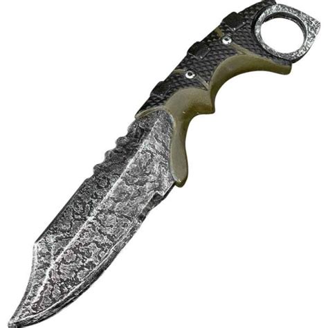 Tactical Larp Throwing Knife Green