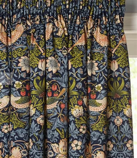 William Morris Strawberry Thief Curtains And Roman Blinds In Etsy